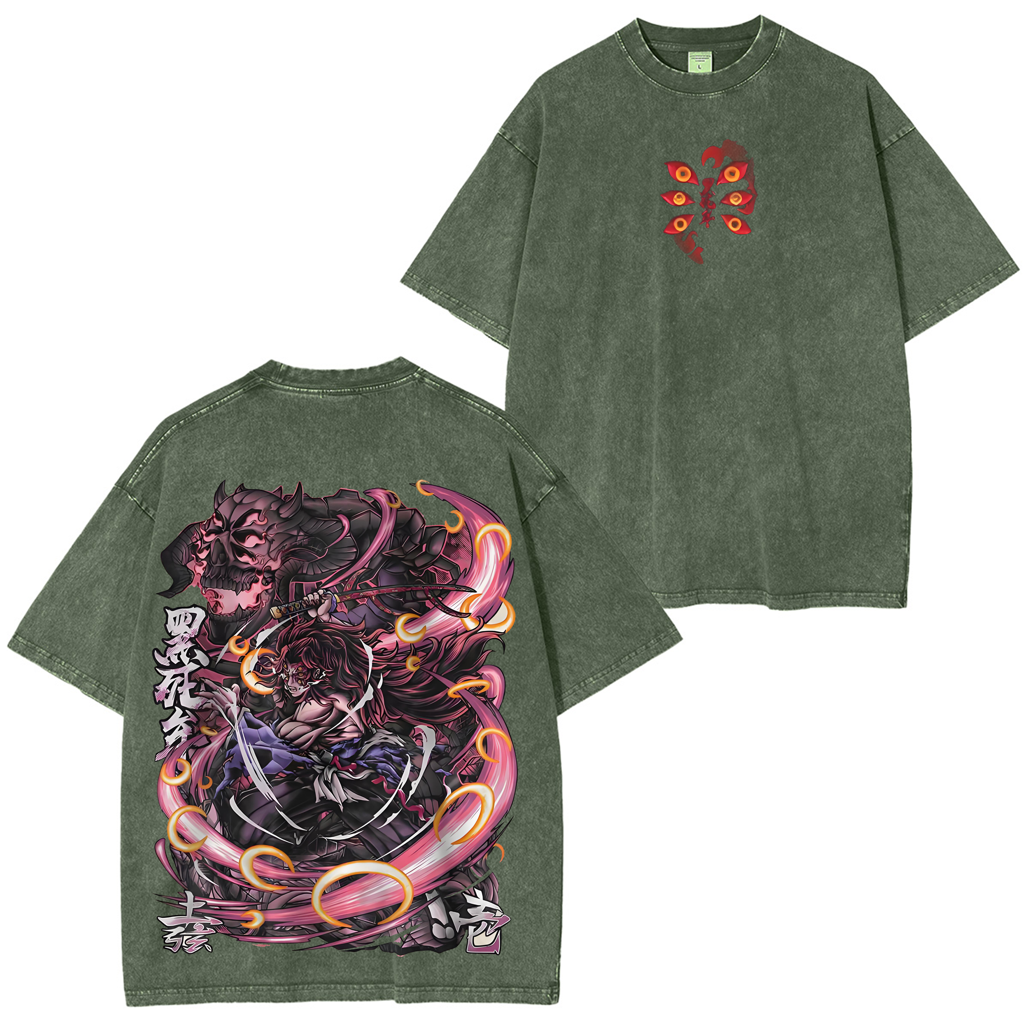 Kokushibo Demon Slayer Vintage Anime T-Shirt