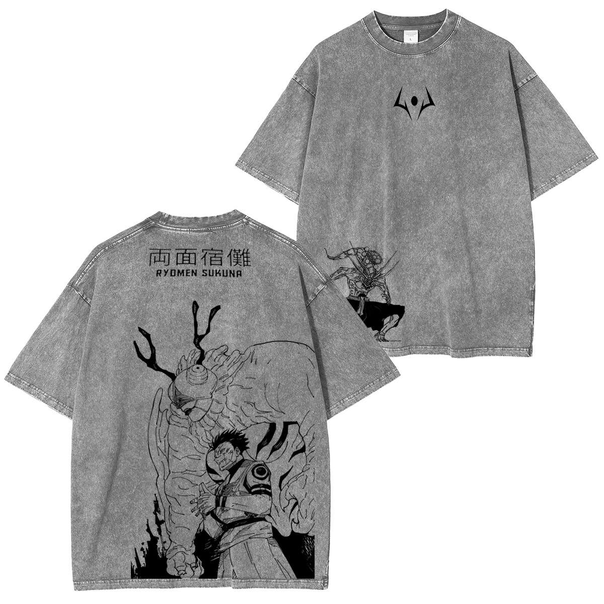 Jujutsu Kaisen :Ryomen Sukuna Vintage washed T-shirt/Crewneck/Hoodie