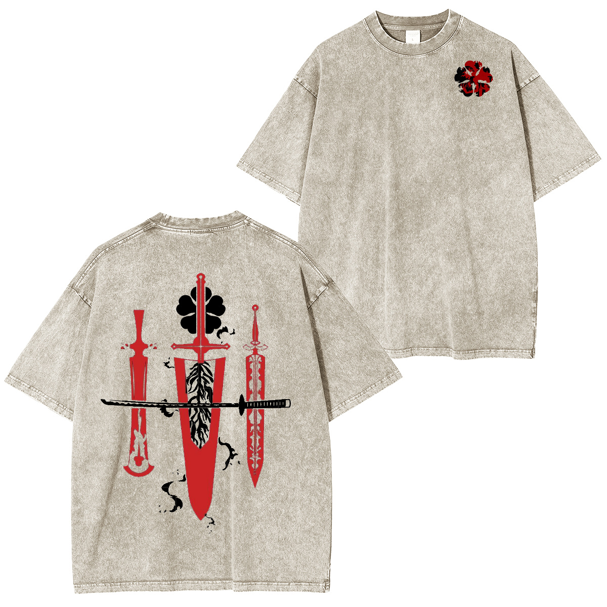 Black Clover Magic World Vintage washed T-shirt/Crewneck/Hoodie