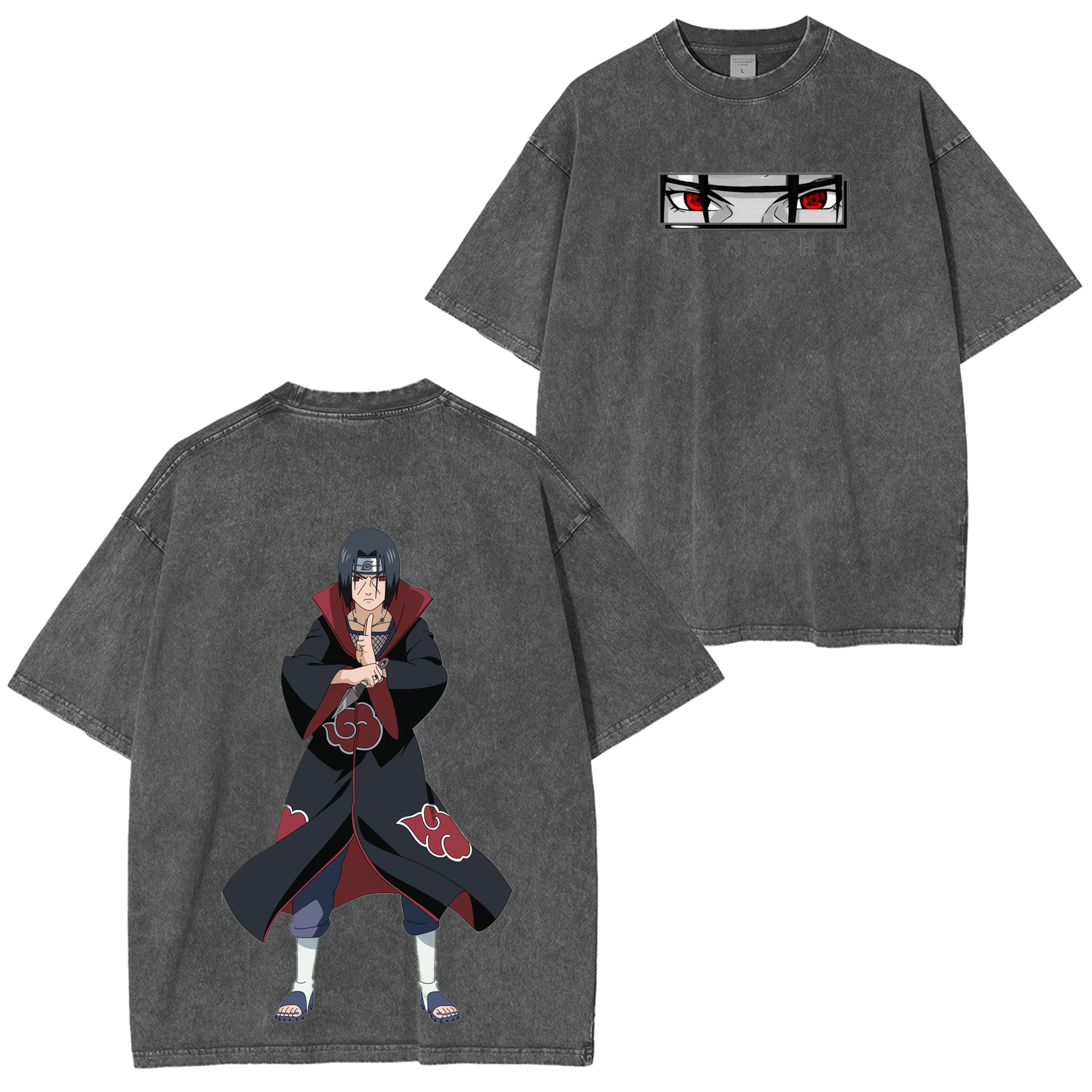 Itachi Uchiha-Naruto Unisex Washed T-Shirt