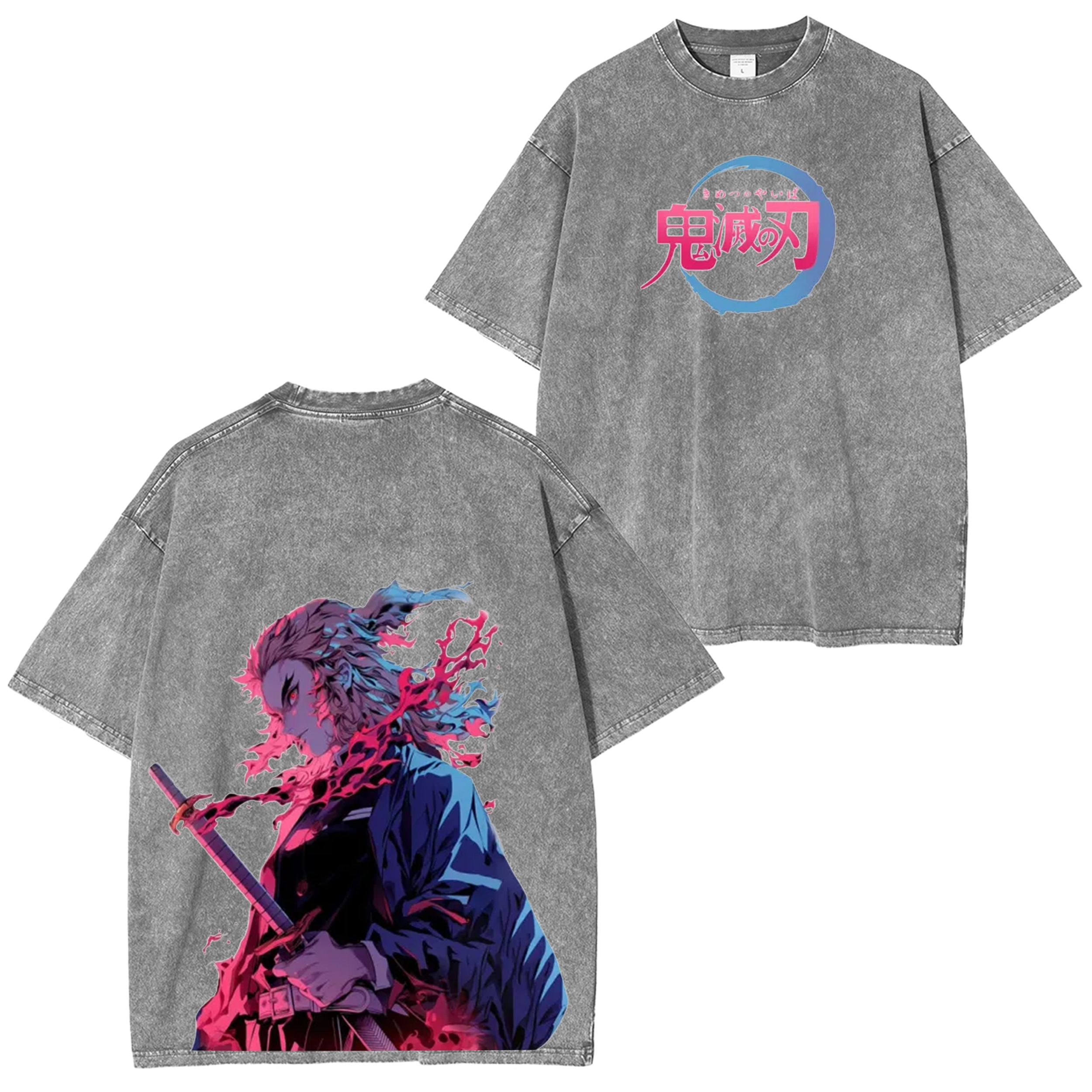 Demon Slayer Unisex Anime-Inspired Retro T-Shirt