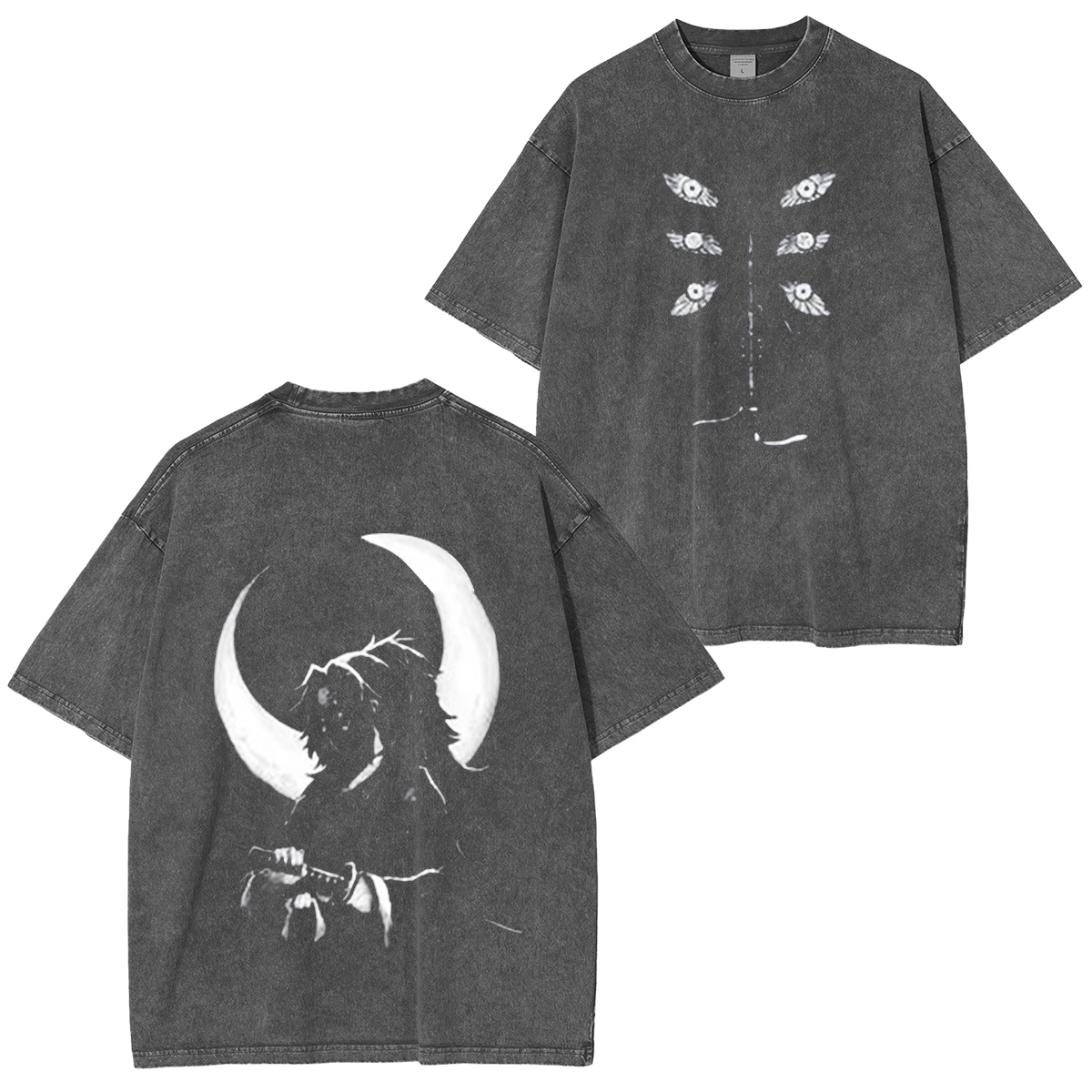 Kokushibo-Demon Slayer Vintage Washed T-shirt/Crewneck/Hoodie