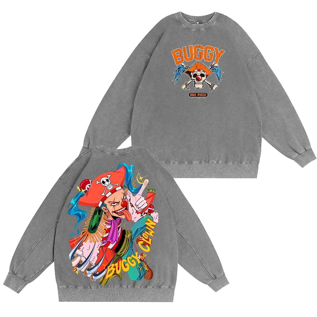 VBuggy the Clown - One PieceVintage washed T-shirt/Crewneck/Hoodie