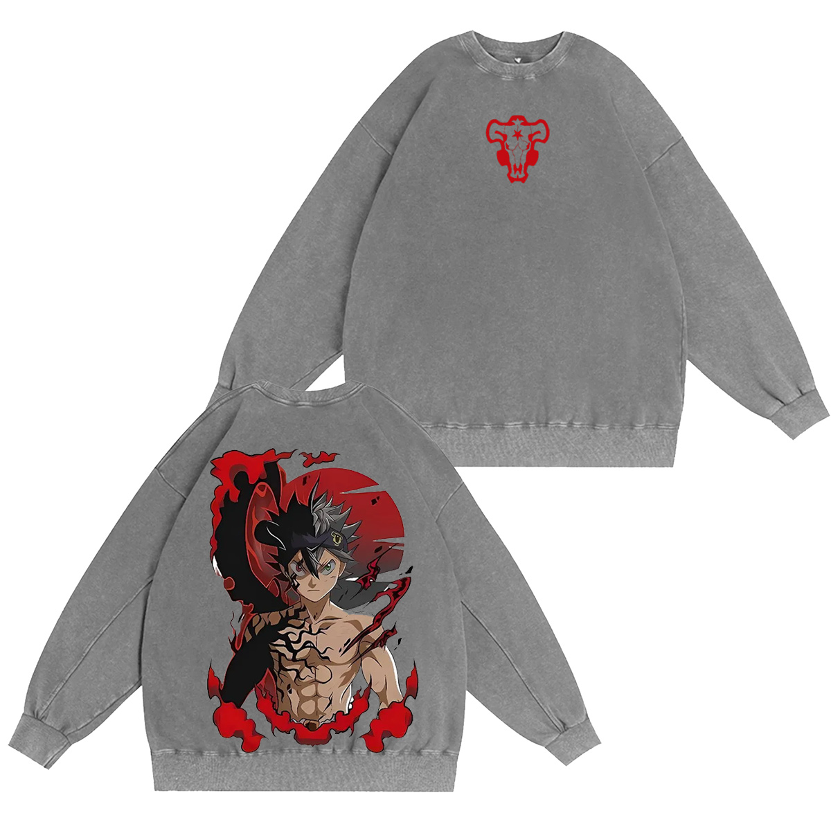 Black Clover Vintage washed T-shirt/Crewneck/Hoodie