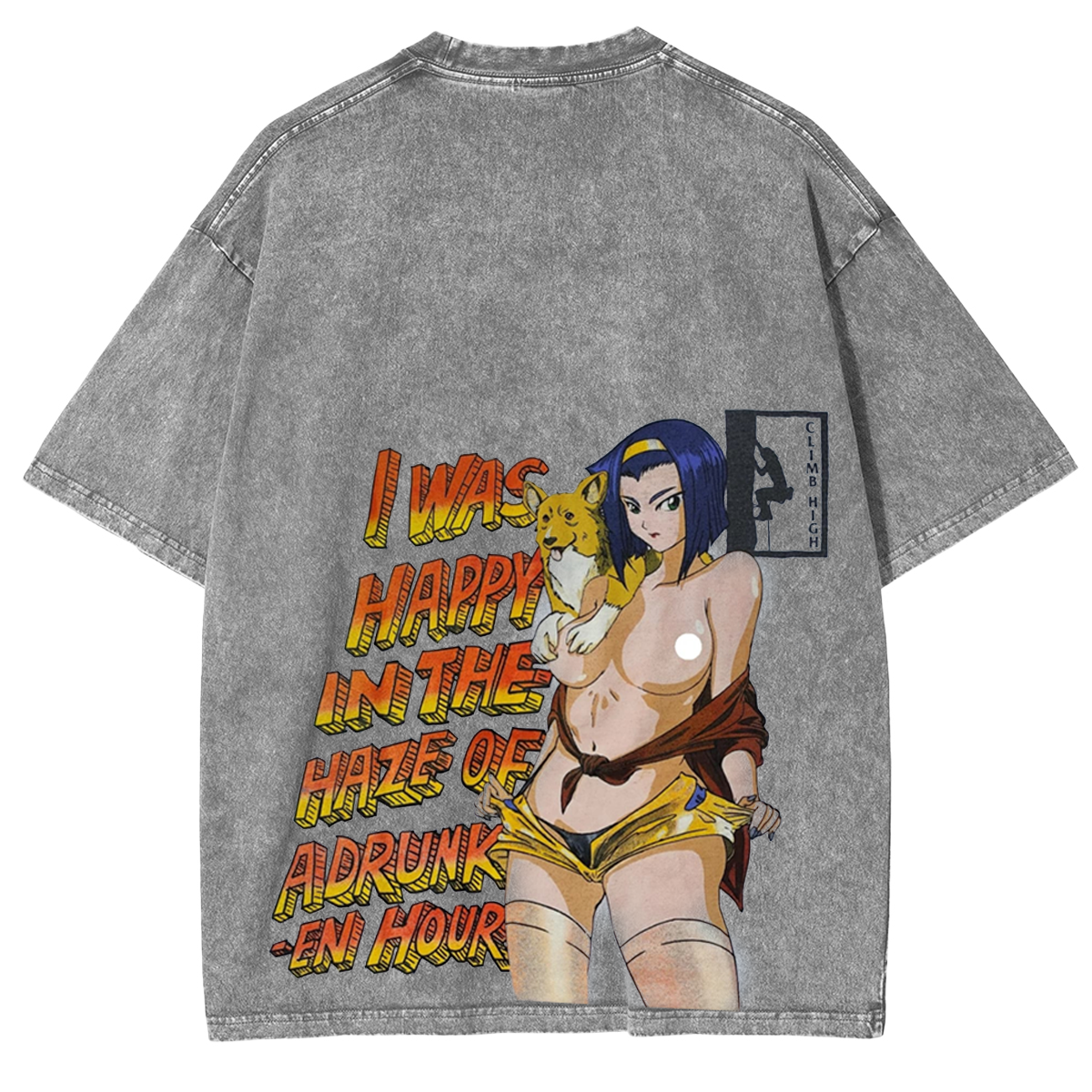 Anima × Movie Anime Cowboy Bebop Faye Spike Manga T-shirt