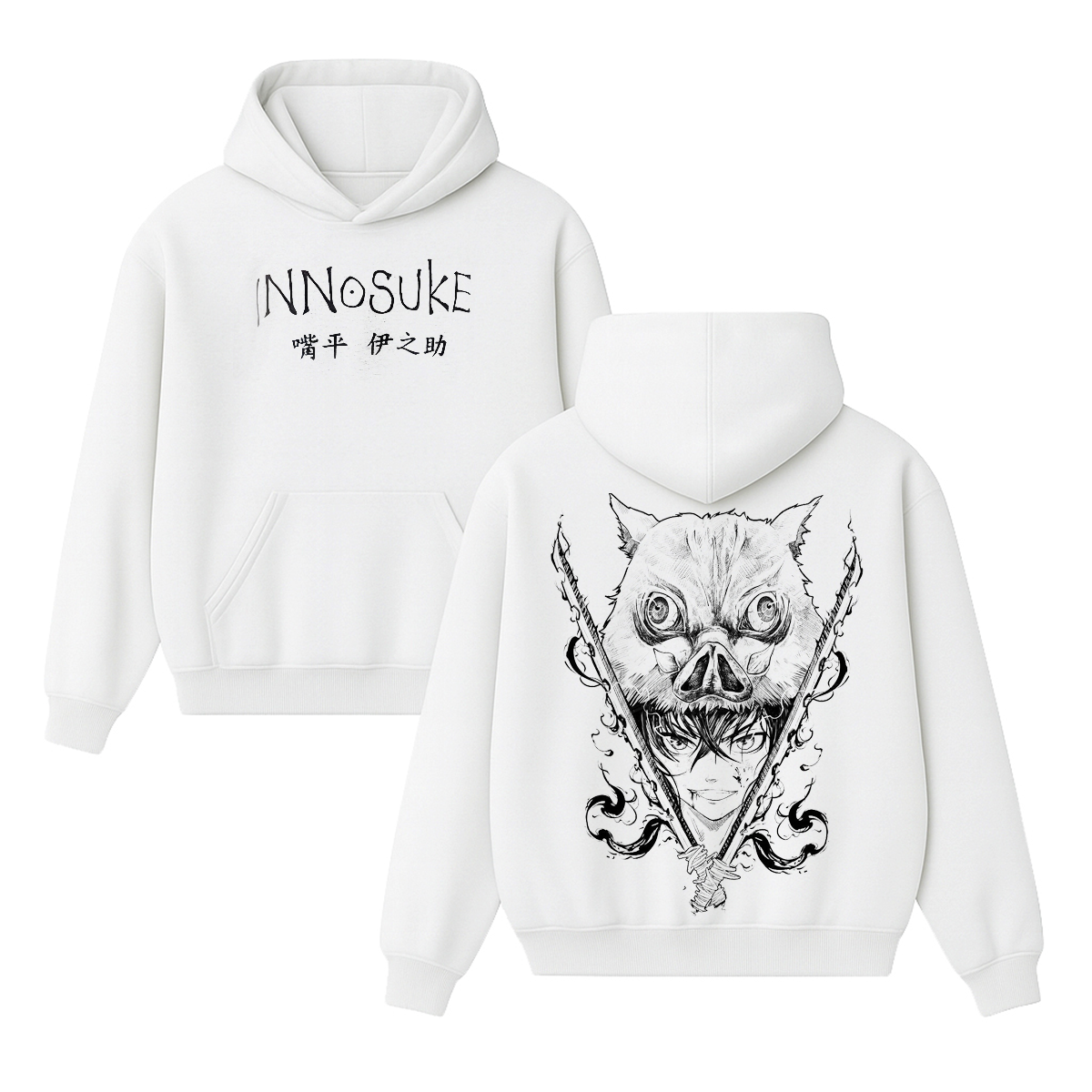 Inosuke Hashibira Anime Vintage Hoodie