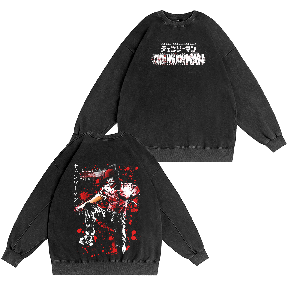 Chainsaw Man Vintage Washed T-shirt/Crewneck/Hoodie