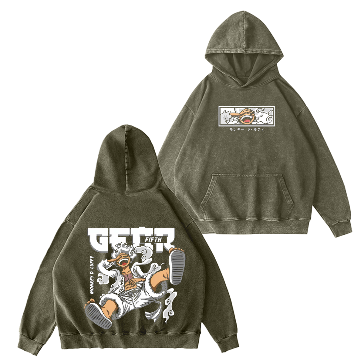 One Piece Vintage Washed T-shirt/Crewneck/Hoodi