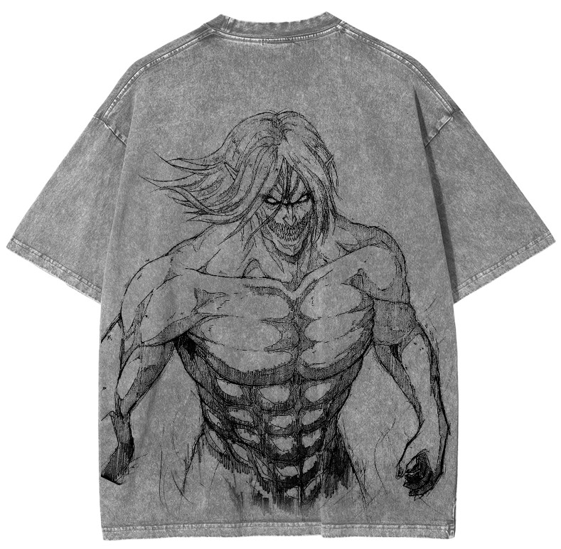Attack on Titan Vintage Washed Unisex T-Shirt