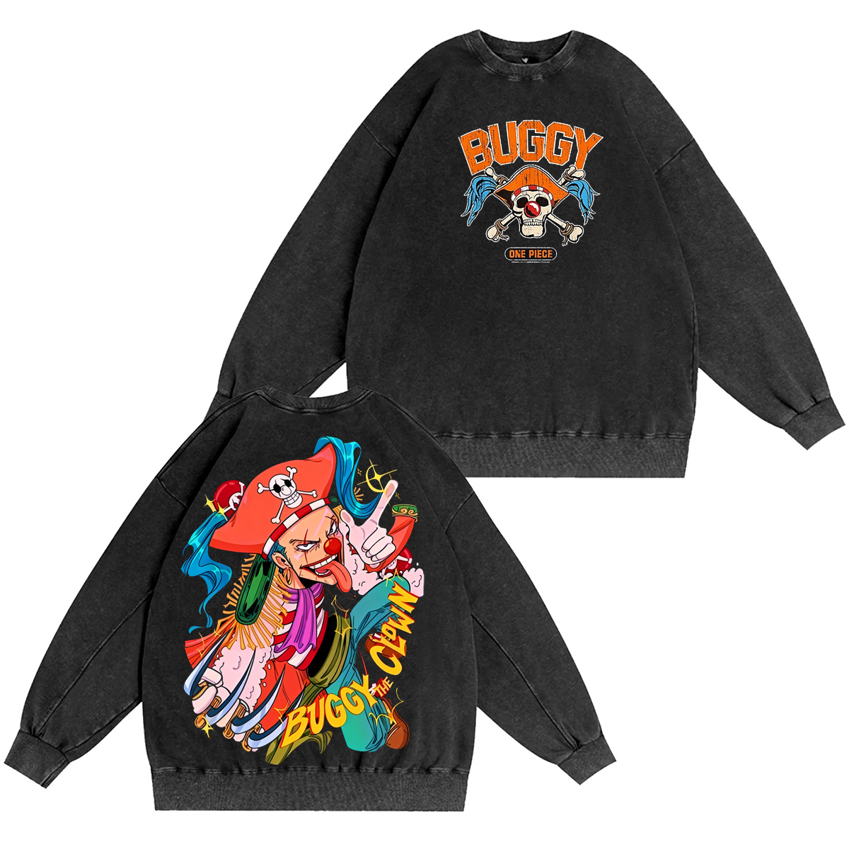 VBuggy the Clown - One PieceVintage washed T-shirt/Crewneck/Hoodie