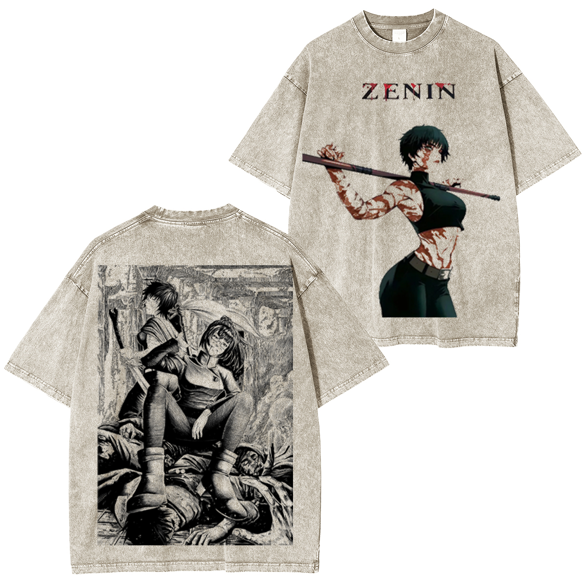 Jujutsu Kaisen Vintage Washed T-shirt/Crewneck/Hoodie