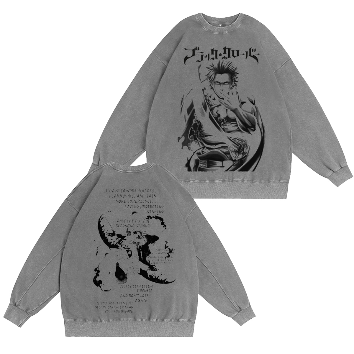 Black Clover  Washed T-shirt/Crewneck/Hoodie