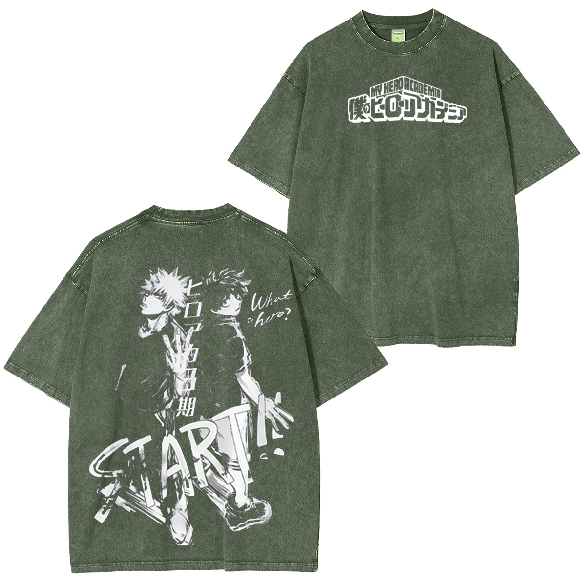 My Hero Academia Vintage Washed T-shirt/Crewneck/Hoodie