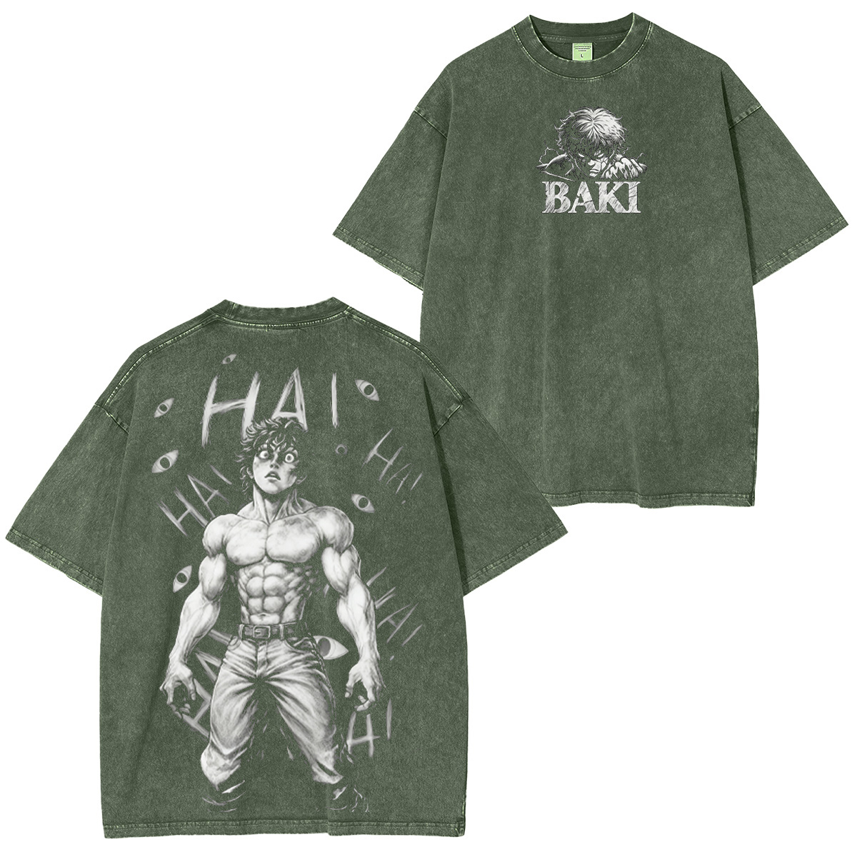 Baki Hanma Vintage Washed T-shirt/Crewneck/Hoodie