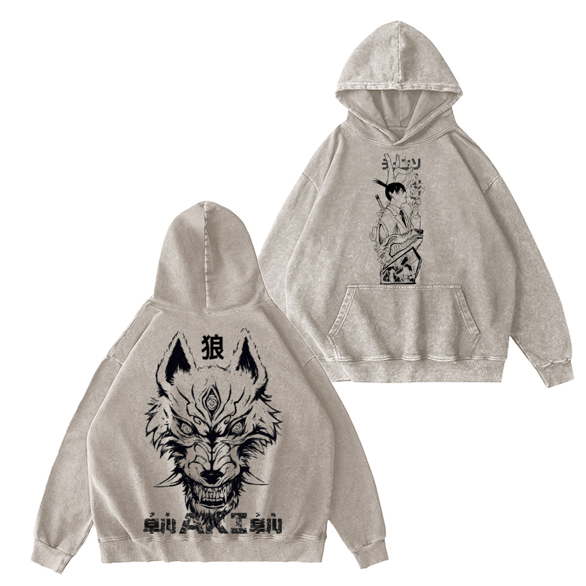 Aki Hayakawa Chainsaw Man Anime Washed T-shirt/Crewneck/Hoodie