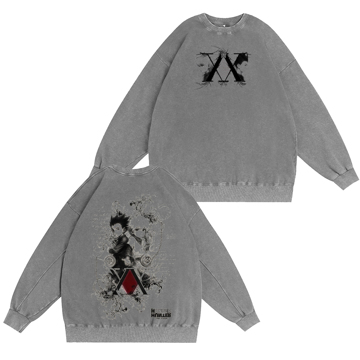 Killua x Gon Hunter x Hunter Vintage Washed T-shirt/Crewneck/Hoodie