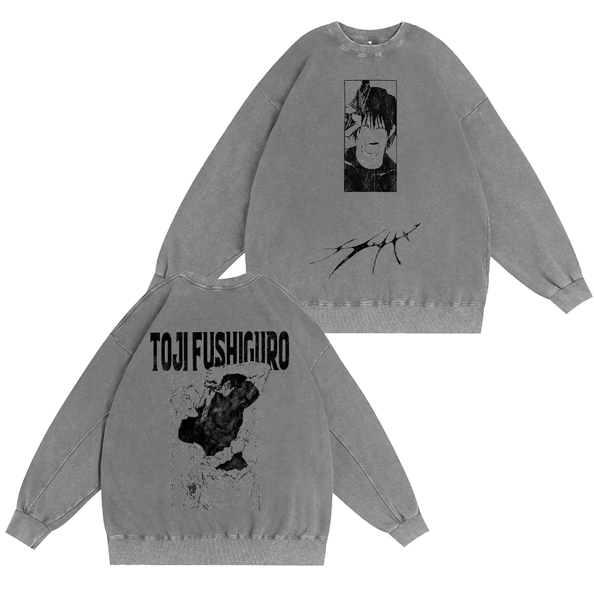 Toji Fushiguro Jujutsu Kaisen Vintage Washed T-shirt/Crewneck/Hoodie