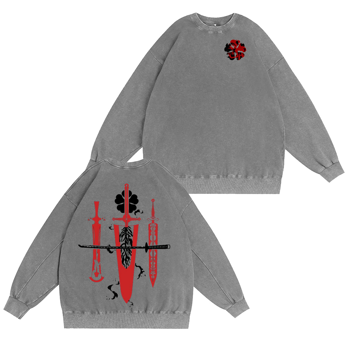 Black Clover Magic World Vintage washed T-shirt/Crewneck/Hoodie