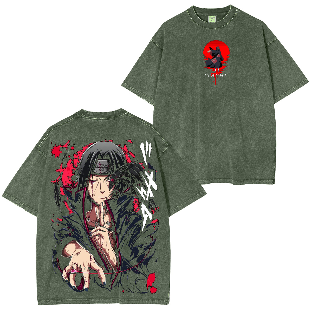 Itachi Uchiha Naruto Vintage Washed T-shirt/Crewneck/Hoodie