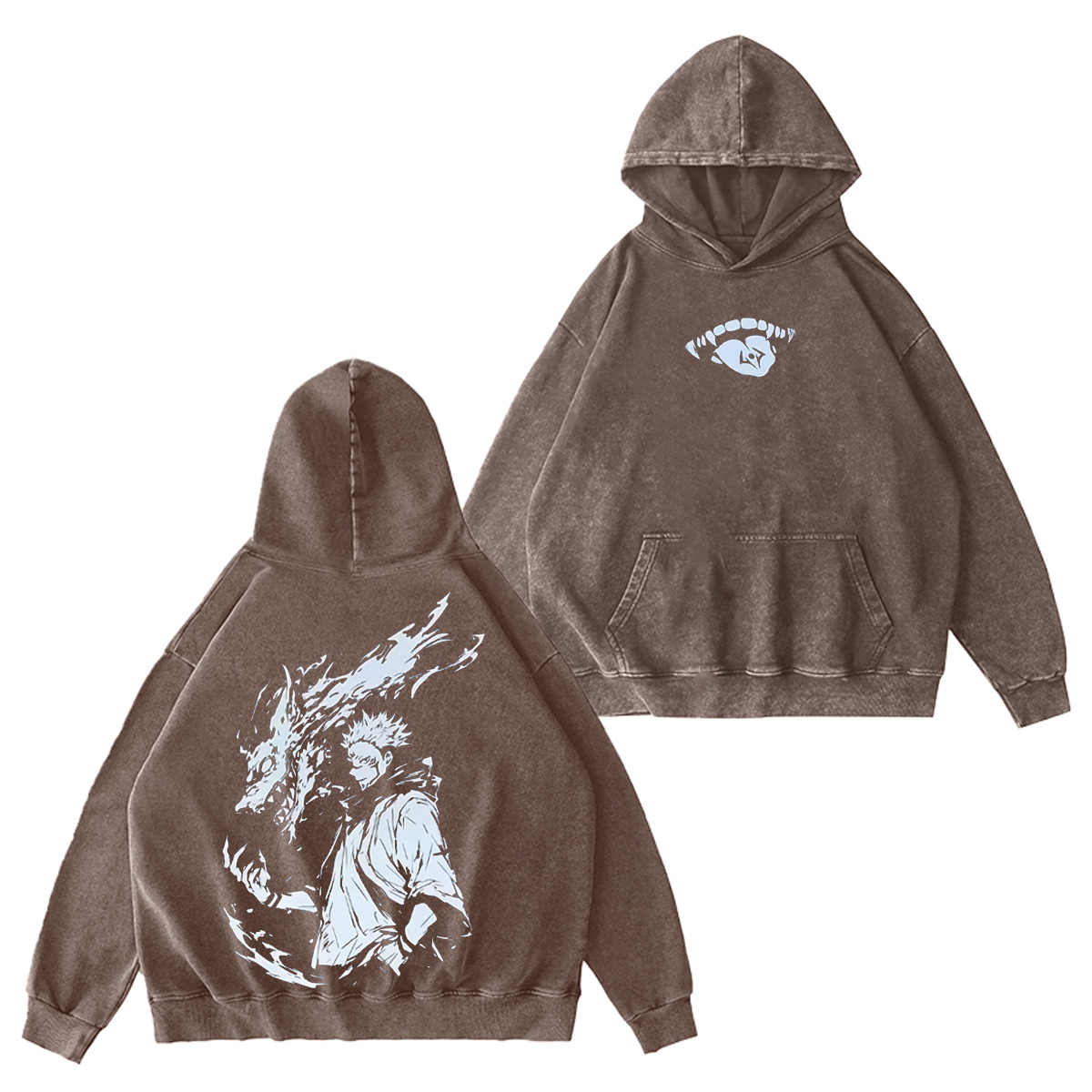 Sukuna Rage Mode x Jujutsu Kaisen Vintage Washed T-shirt/Crewneck/Hoodie