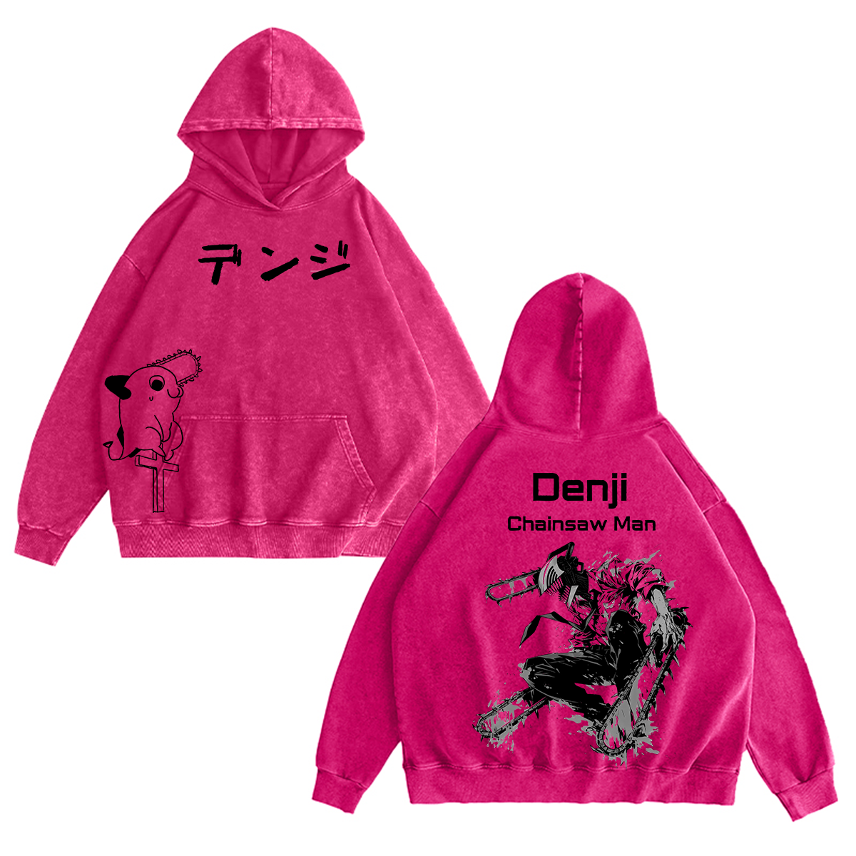 Denji Chainsaw Man Vintage Washed T-shirt/Crewneck/Hoodie