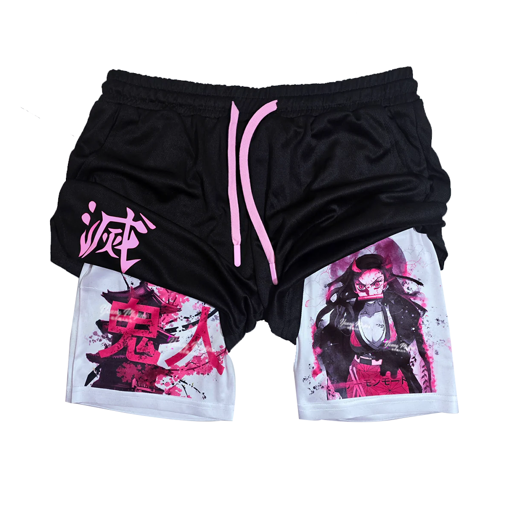 Nezuko Demon Mode "Anime × Gym" Shorts