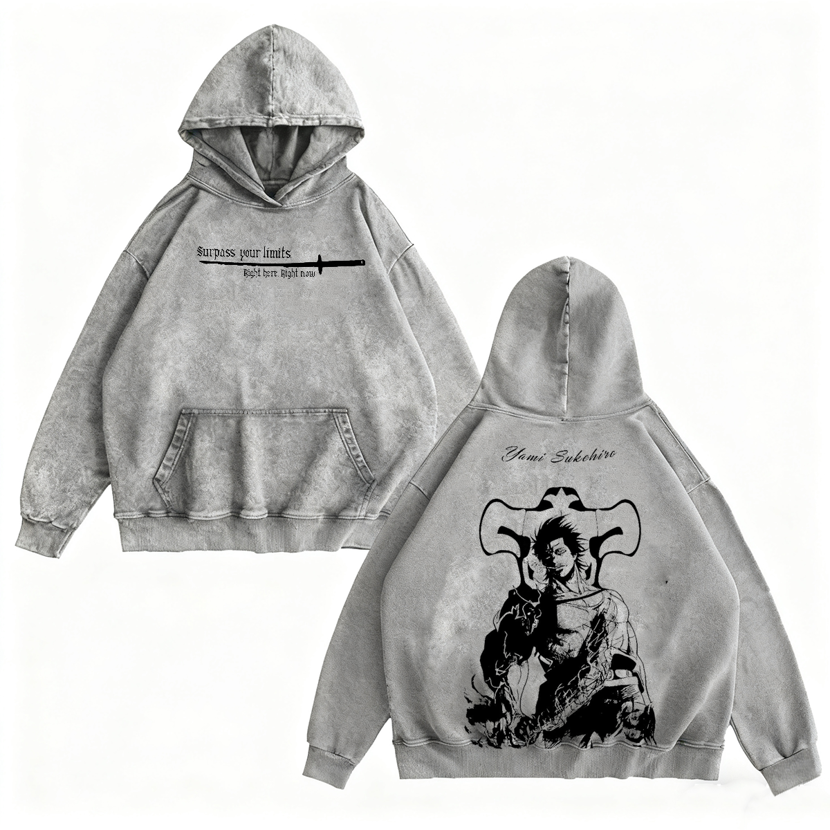 Yami Sukehiro Black Clover Vintage washed T-shirt/Crewneck/Hoodie