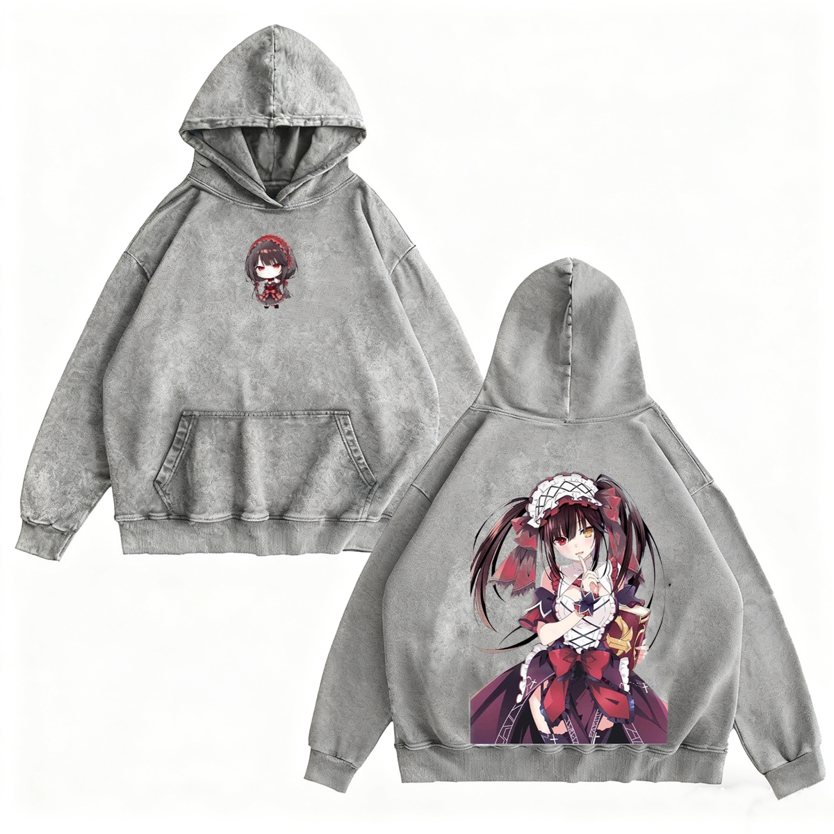 Date A Live Anime Vintage Washed T-shirt/Crewneck/Hoodie