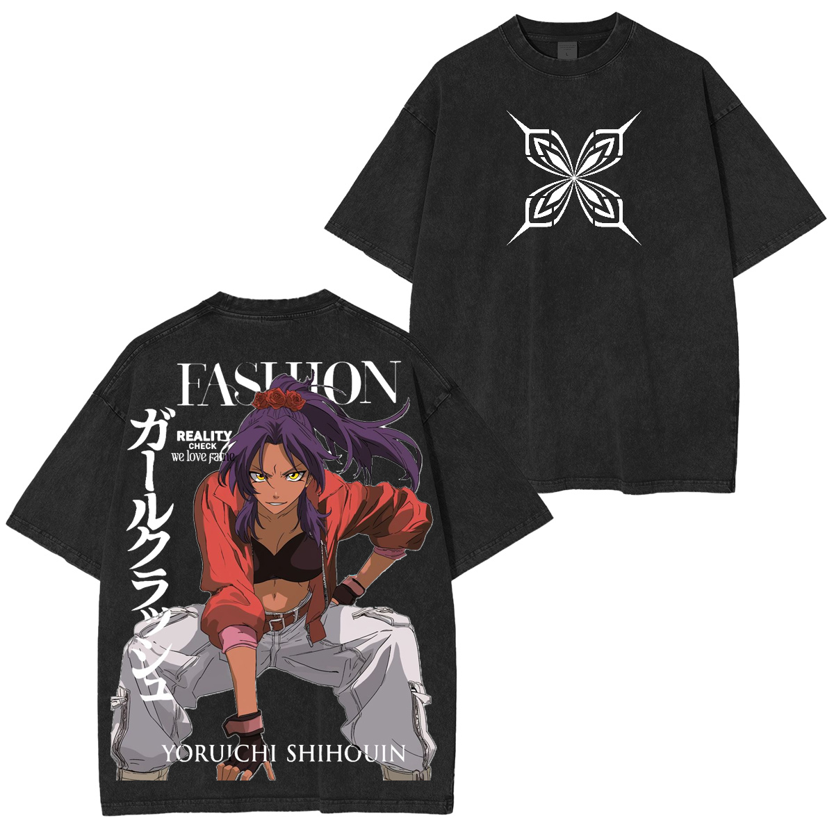 Yoruichi Shihouin Bleach Washed T-shirt/Crewneck/Hoodie