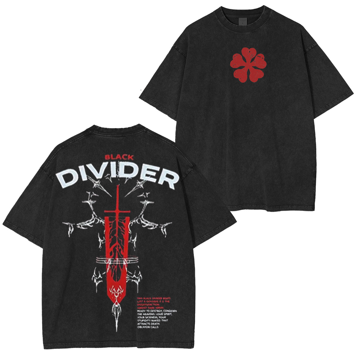 Black Clover Washed T-shirt/Crewneck/Hoodie