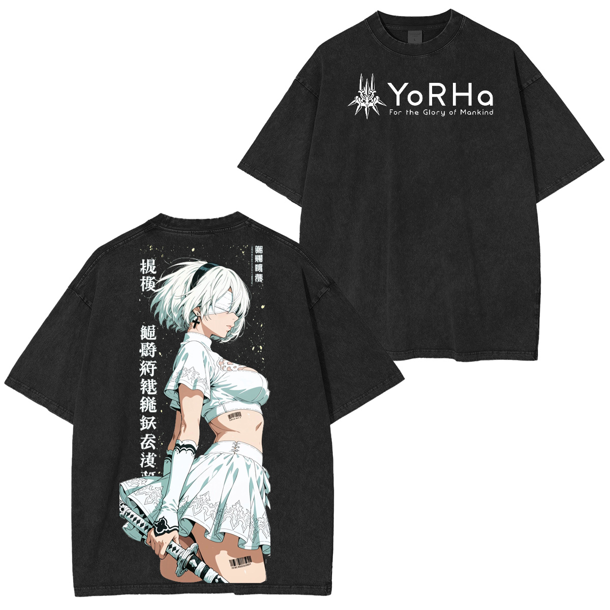 NieR: Automata Washed T-shirt/Crewneck/Hoodie
