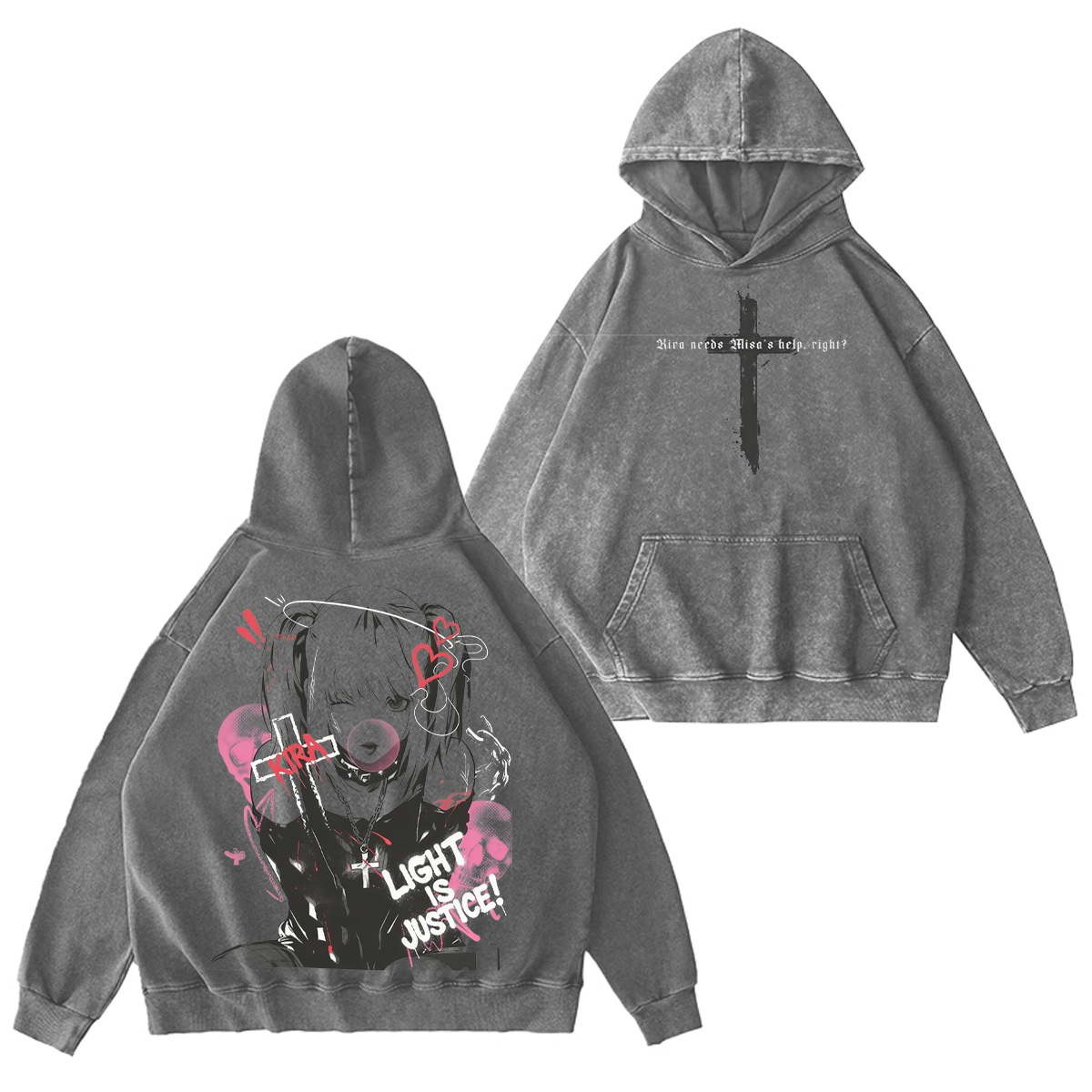 Misa Amane Death Note Washed T-shirt/Crewneck/Hoodie