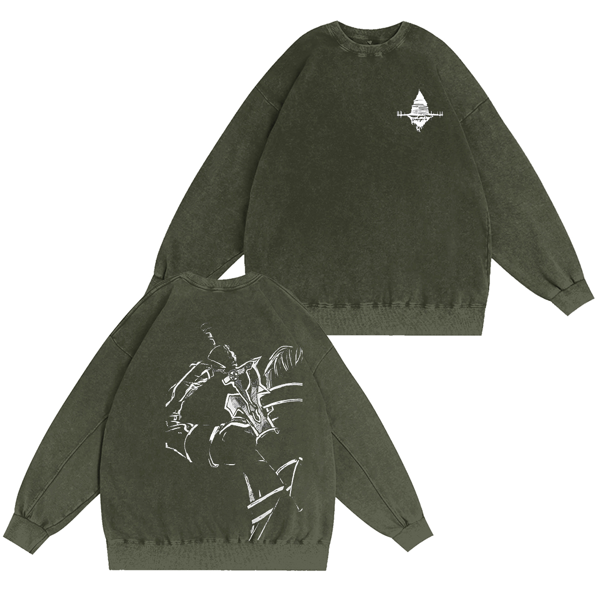 Sword Art Online Kirito B&W Unisex Washed T-shirt/Crewneck/Hoodie