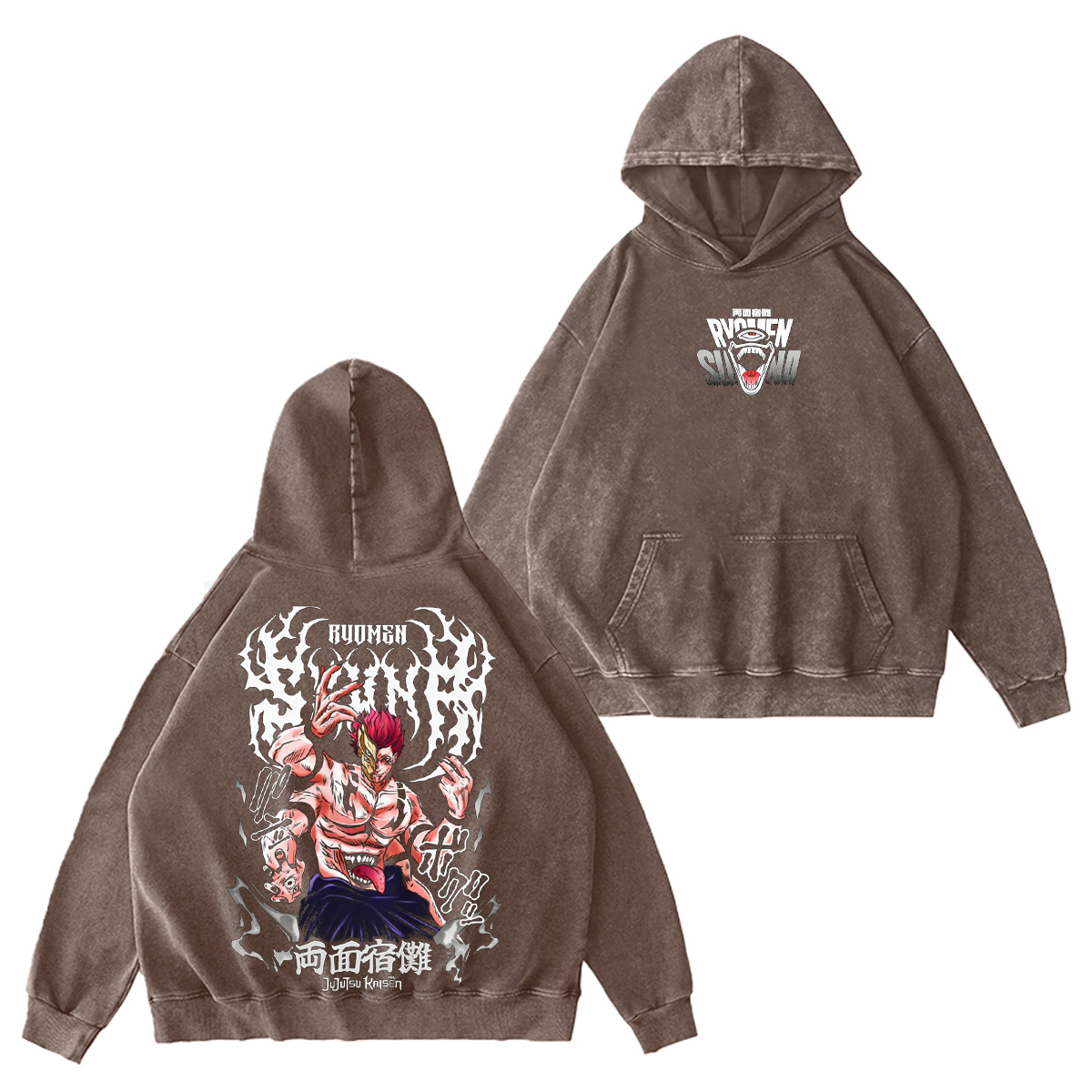 Ryomen Sukuna Jujutsu Kaisen Washed T-shirt/Crewneck/Hoodie