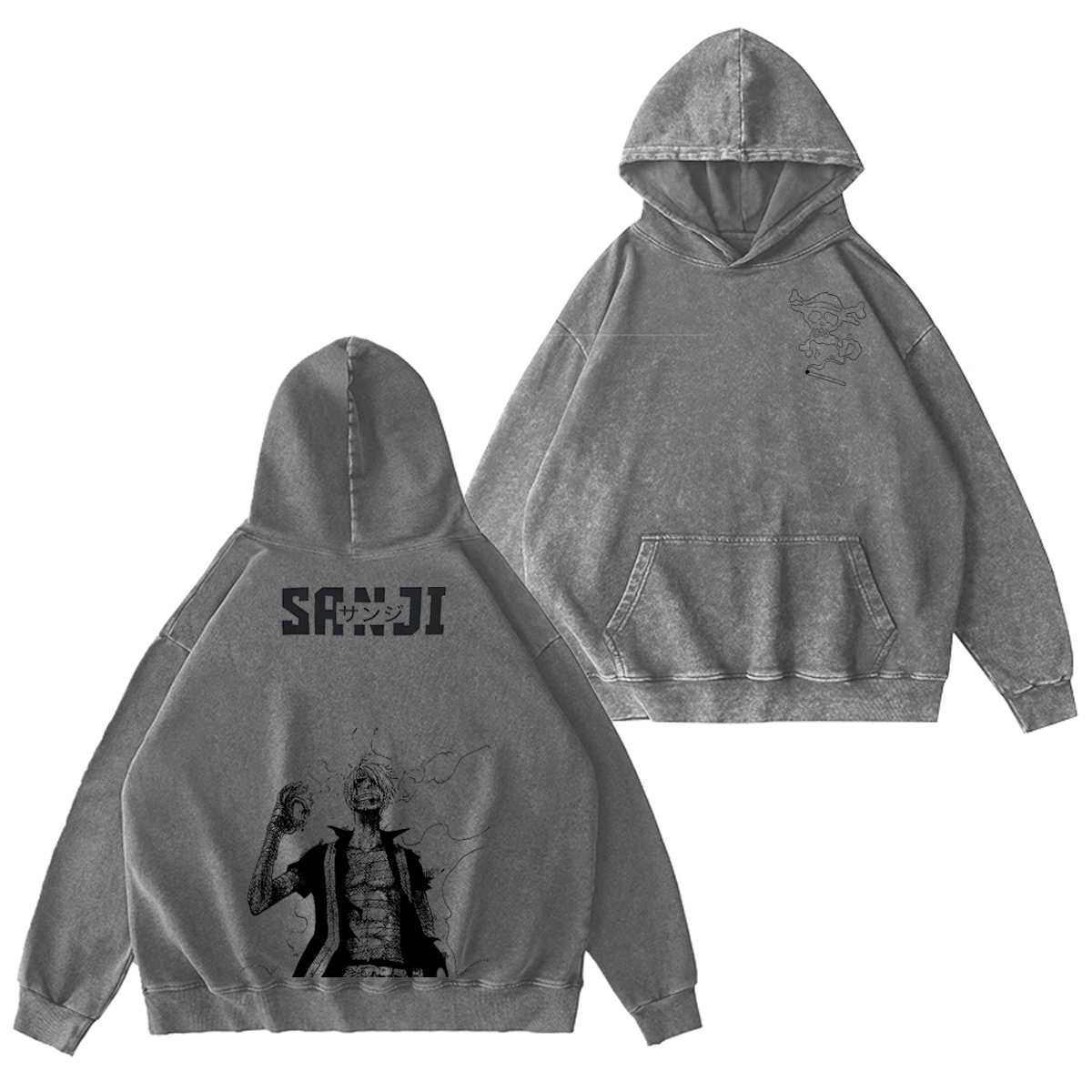 One Piece Washed T-shirt/Crewneck/Hoodie