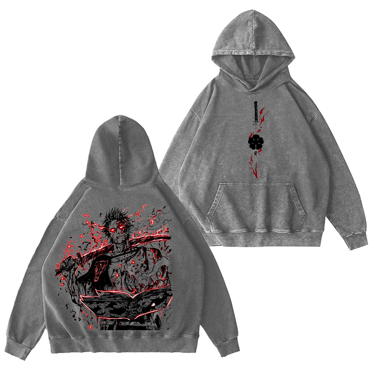 Black Clover Washed T-shirt/Crewneck/Hoodie