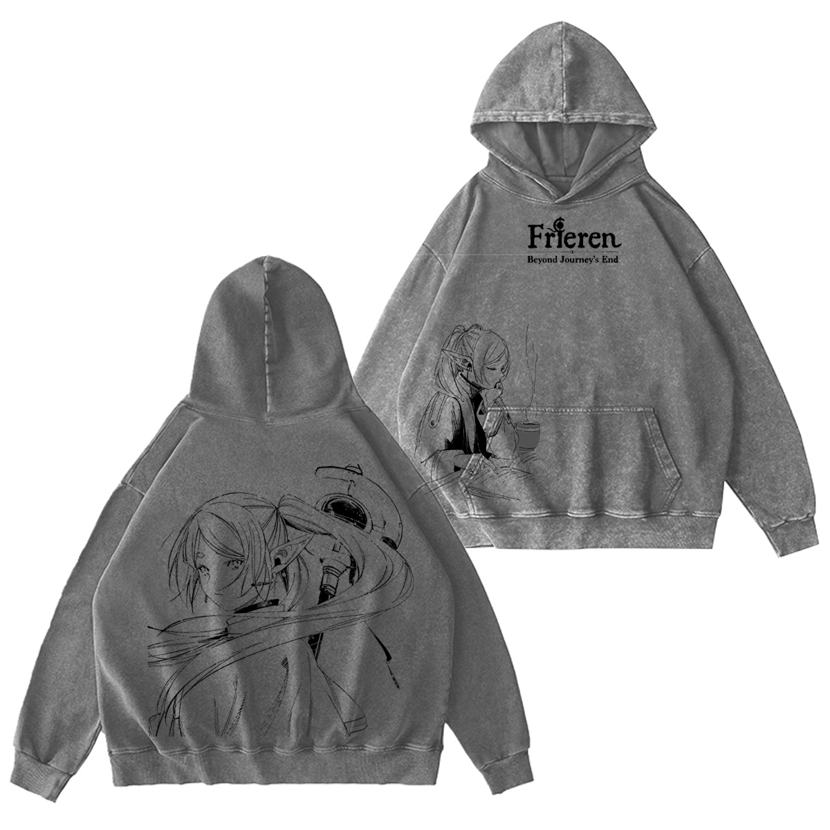 Frieren: Beyond Journey's End Washed T-shirt/Crewneck/Hoodie