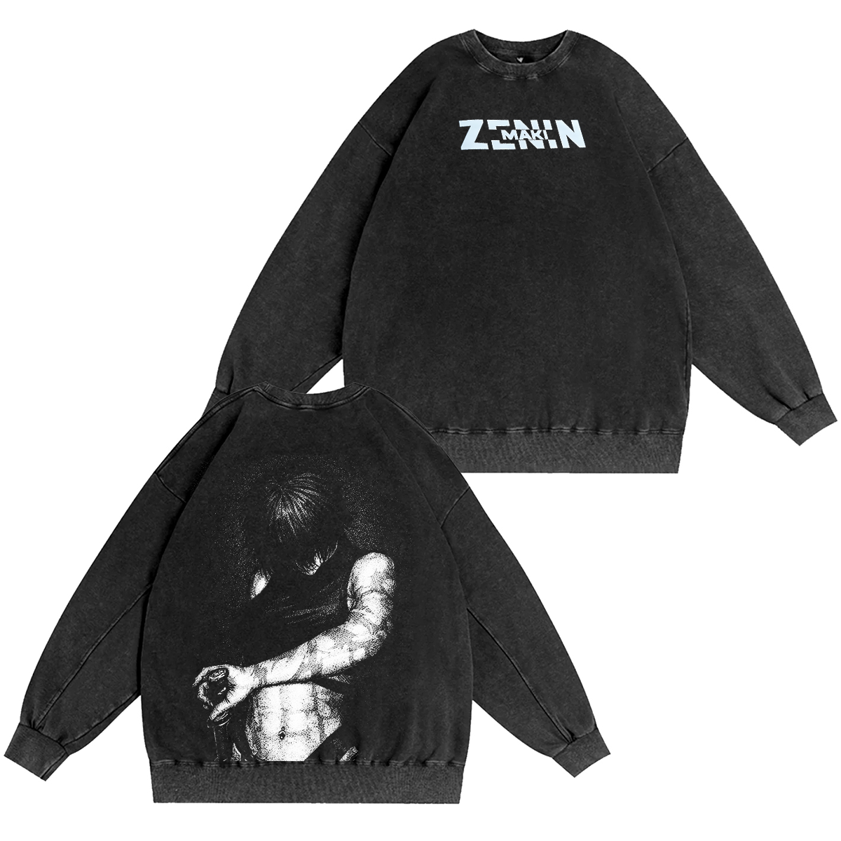 Maki Zenin Jujutsu Kaisen Anime Washed T-shirt/Crewneck/Hoodie