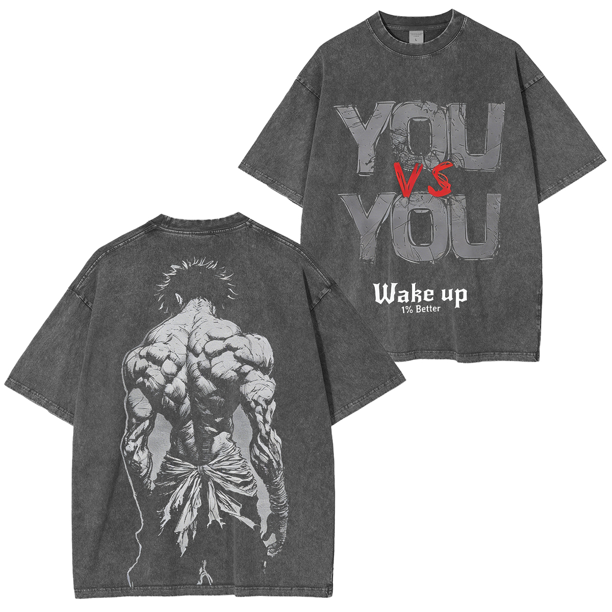 Baki Hanma Anime Washed T-shirt/Crewneck/Hoodie