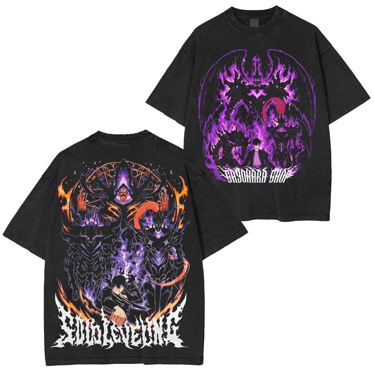 Solo Leveling Washed T-shirt/Crewneck/Hoodie