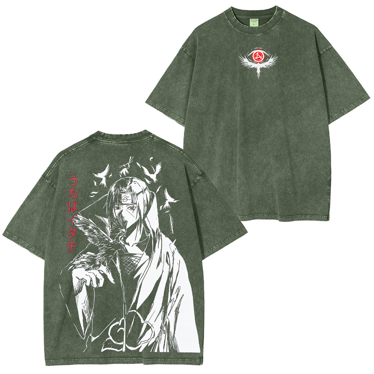 Itachi Uchiha Naruto Washed T-shirt/Crewneck/Hoodie