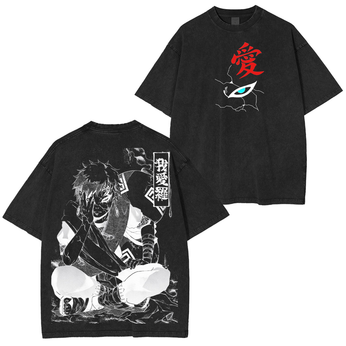 Gaara Naruto Washed T-shirt/Crewneck/Hoodie