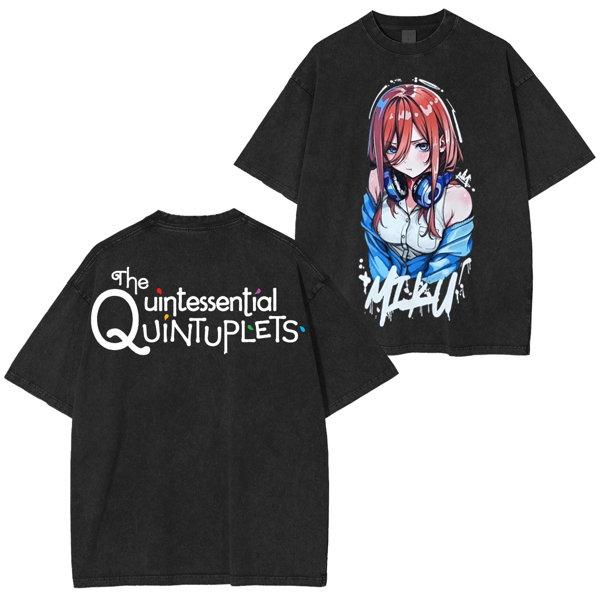 Nakano Miku The Quintessential Quintuplets Washed T-shirt/Crewneck/Hoodie