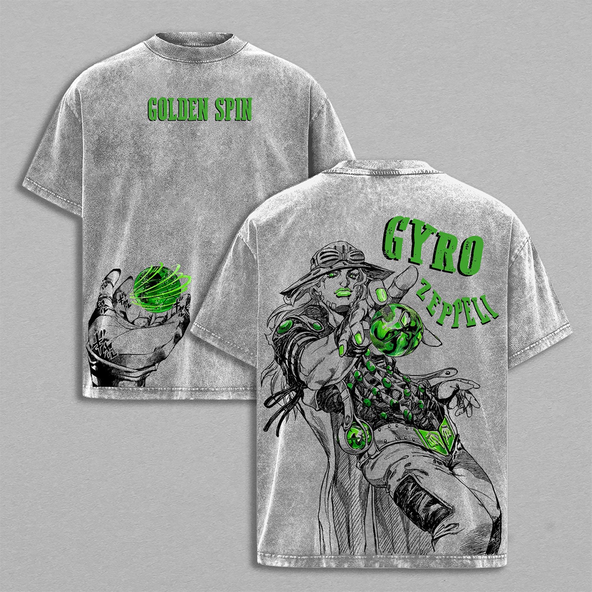JoJo Gyro Zeppeli Washed T-shirt/Crewneck/Hoodie