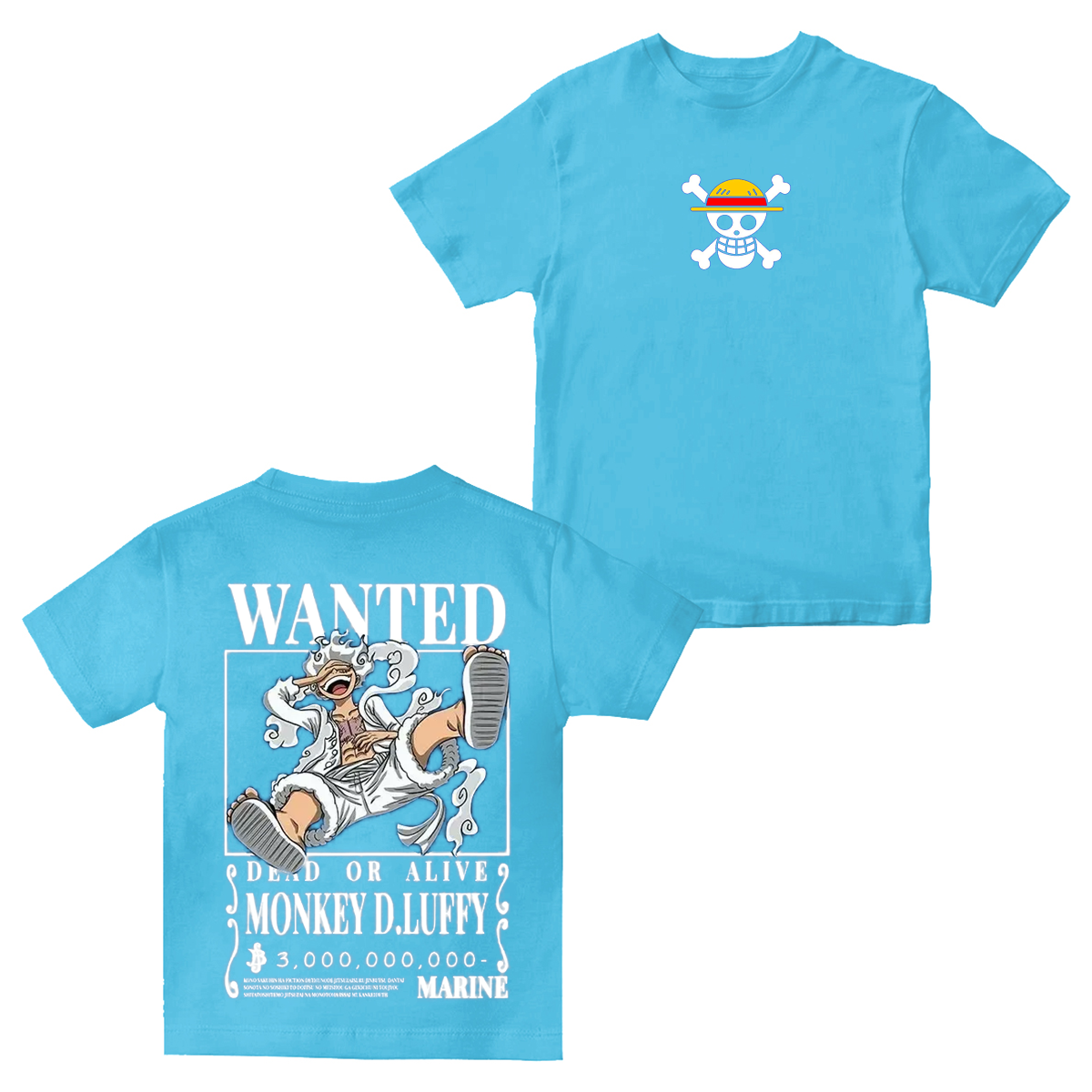 One Piece Monkey D. Luffy Wanted Poster Washed T-shirt