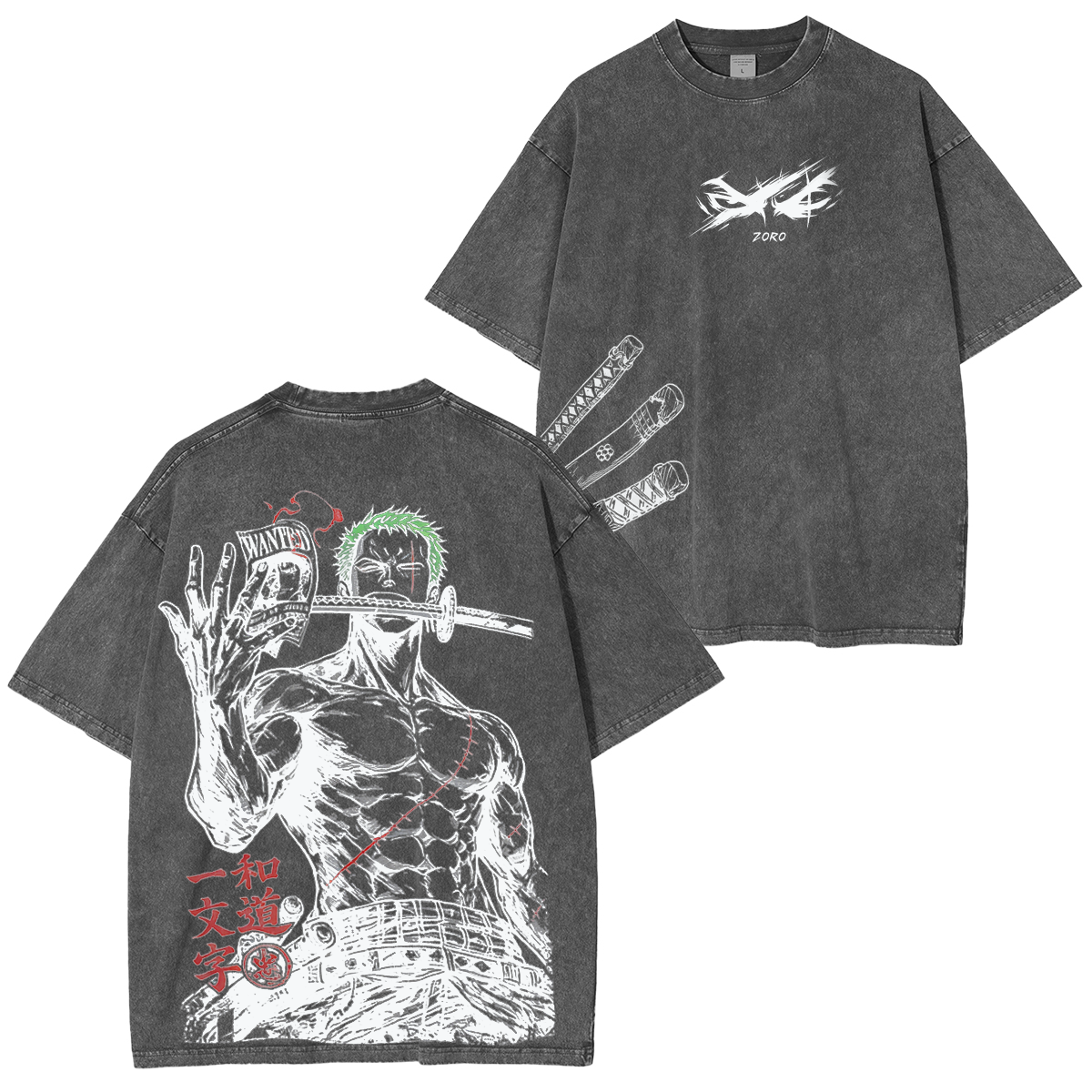 One Piece Washed T-shirt/Crewneck/Hoodie