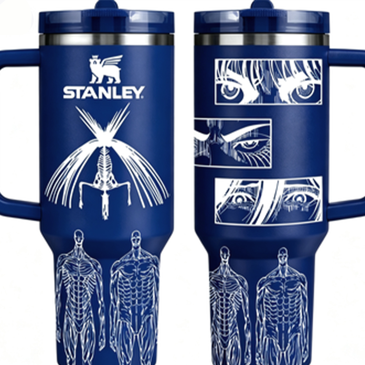 Attack on Titan Themed engraved Stanley Tumbler Cup