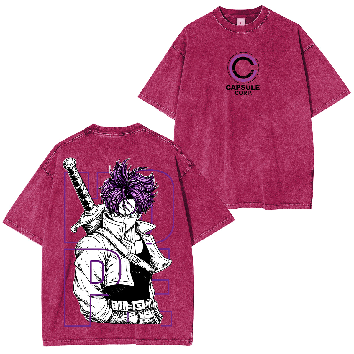 Future Trunks' Tactical Skills in Dragon Ball Super Washed Tee Unisex T-shirt