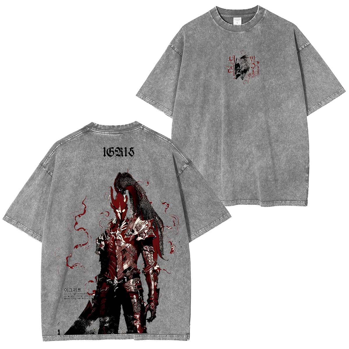 Ryomen Sukuna Anime Double Printed Washed Tee
