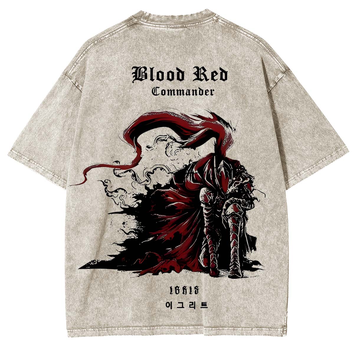 Tachima Anime Double Printed Washed Tee